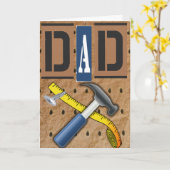 Gereedschap Pap Happy Vaderdag Kaart (Gele Bloem)