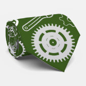 Gereedschap Patroon 01.b DGreen BG Stropdas (Opgerold)