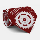 Gereedschap Patroon 01.b DRed BG Stropdas (Opgerold)