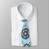 Gereedschap Patroon 01.b LBlue BG Stropdas (Gebonden)