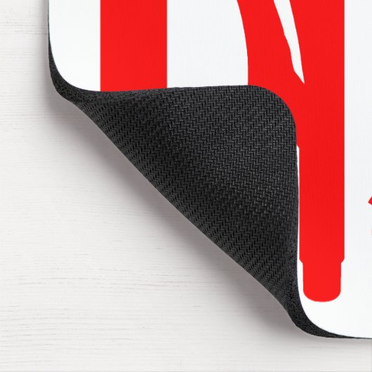 Gereedschap - Rood op Wit Muismat (Hoek)