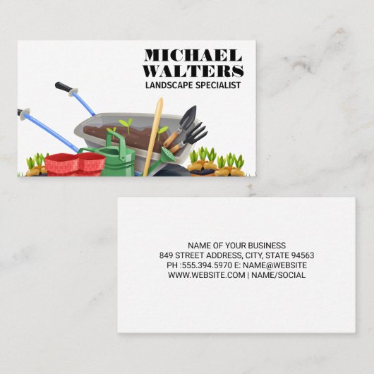 gereedschap voor het afsnijden van wielbeenderen visitekaartje (Voorkant / Achterkant)