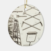 Gereedschap voor het tuineren en een mobiel snoepp keramisch ornament (Links)