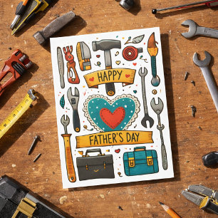 Gereedschap voor Vader Vaderdag AI-kunst  Kaart
