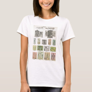 Gereedschappen en gereedschapskisten van een hande t-shirt