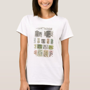 Gereedschappen en gereedschapskisten van een hande t-shirt