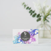Gereedschappen voor haar en make-up | WATERVERF Visitekaartje (Staand voorkant)