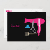 Gereedschappen voor haarstijlen briefkaart (Voorkant / Achterkant)