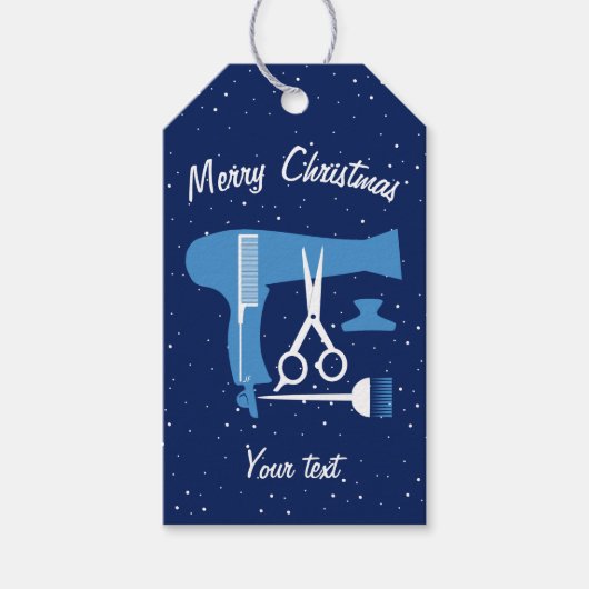 Gereedschappen voor haarstijlen cadeaulabel (Voorkant)