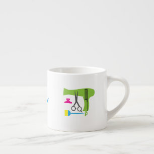 Gereedschappen voor haarstijlen espresso kop
