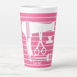 Gereedschappen voor haarstijlen latte mok