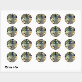 Gereedschappen voor tuinonderhoud ronde sticker (Vel)