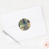 Gereedschappen voor tuinonderhoud ronde sticker (Envelop)