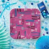 Gereedschapsconstructie Elektrische Partij, Meisje Papieren Bordje (Feest)