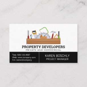 gereedschapskist timmerwerk visitekaartje