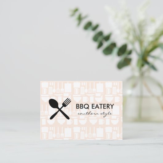 Gereedschapsrestaurant Visitekaartje (Staand voorkant)
