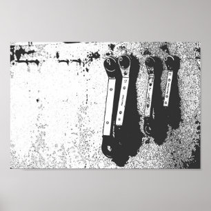 Gereedschapsspanners Mechanisch Industrieel voelen Poster