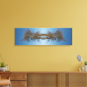 Gereflecteerde bomen canvas afdruk (Insitu (Woonkamer))