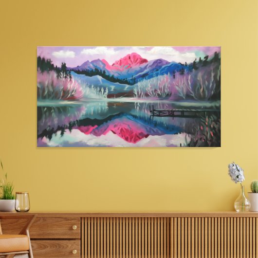 Gereflecteerde dromen canvas afdruk (Insitu (Woonkamer))