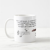 Geregeld (11 oz.) Clarinet mok (Links)