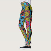 Geregen regenboog leggings (Links)