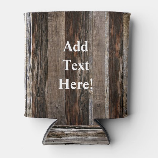 Geregenereerd hout Rustic Barn Board  hout Blikjeskoeler (Voorkant)