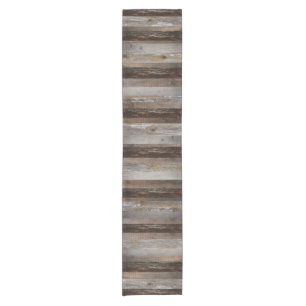 Geregenereerd hout Rustic Barn Board hout Korte Tafelloper