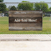 Geregenereerd hout Rustic Barn Board  hout Spandoek (Insitu)