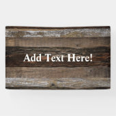 Geregenereerd hout Rustic Barn Board  hout Spandoek (Horizontaal)