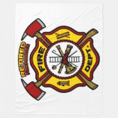 GEREGERDE FIREFIGHTER FLEECE DEKEN (Voorkant)