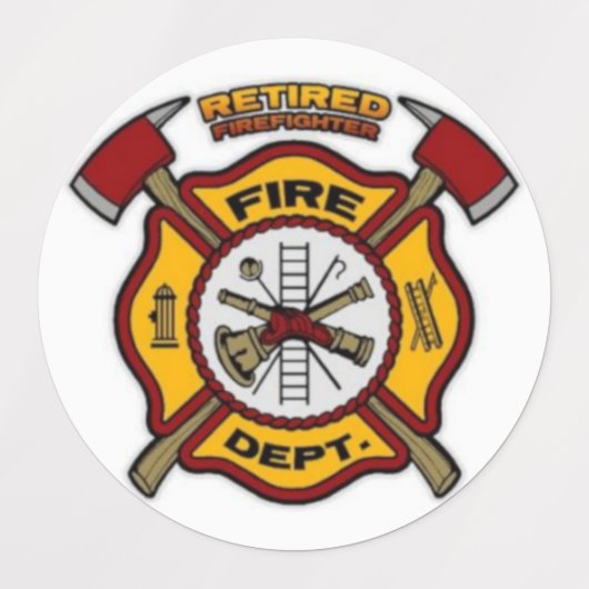 GEREGERDE FIREFIGHTER LABELS (Design 2)