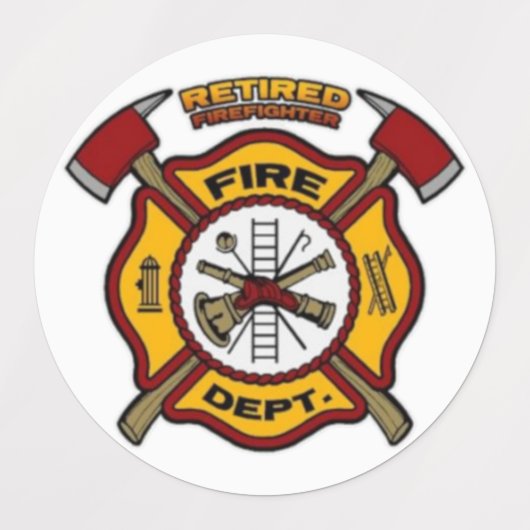 GEREGERDE FIREFIGHTER LABELS (Design 1)
