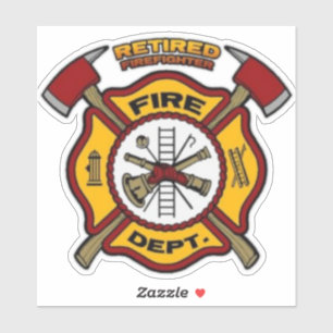 GEREGERDE FIREFIGHTER STICKER