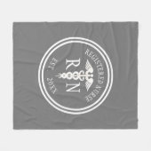 Geregistreerd Afstuderen Nurse RN Caduceus Jaar Fleece Deken (Voorkant (Horizontaal))