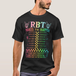 Geregistreerd gedrag technicus RBT maakt het allem T-shirt