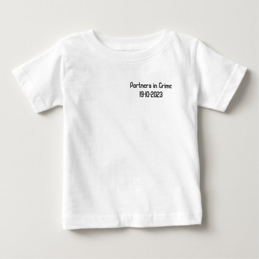 Geregistreerd partnerschap baby op komst t-shirt (Voorkant)