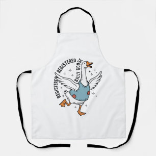 Geregistreerd Silly Goose Vintage Vector T-shirt O Schort