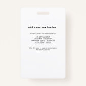 Geregistreerd verpleegkundige QR-code Medisch Cent Badge (Achterkant)