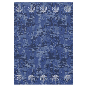 Geregistreerd verpleegster RN Silber Caduceus Navy Tafelkleed