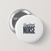Geregistreerd Verpleegster Script Typografie Vecto Ronde Button 5,7 Cm (Voorkant /achterkant)