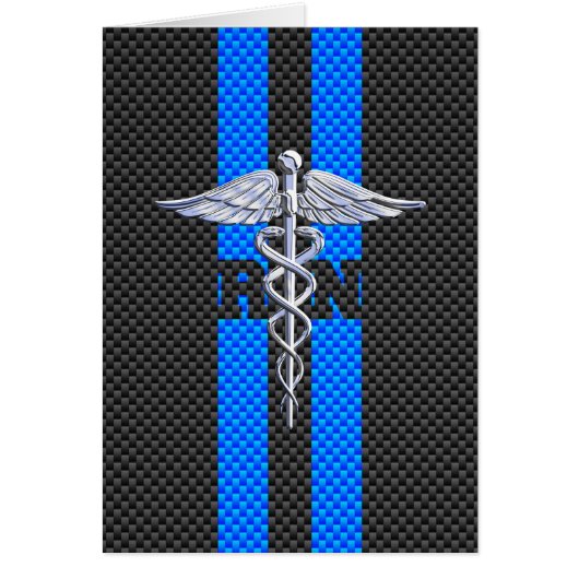 Geregistreerd zure RN Caduceus koolstofvezeldecor (Voorkant)