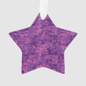 Geregistreerd zure RN Caduceus op Fuchsia Camo Ornament (achterkant)
