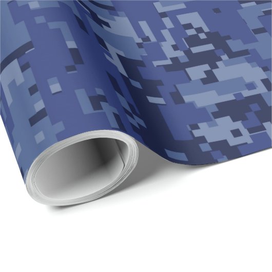 Geregistreerd zure RN Caduceus op Navy Blue Camo Cadeaupapier (Rol Hoek)