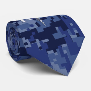 Geregistreerd zure RN Caduceus op Navy Camo Stropdas