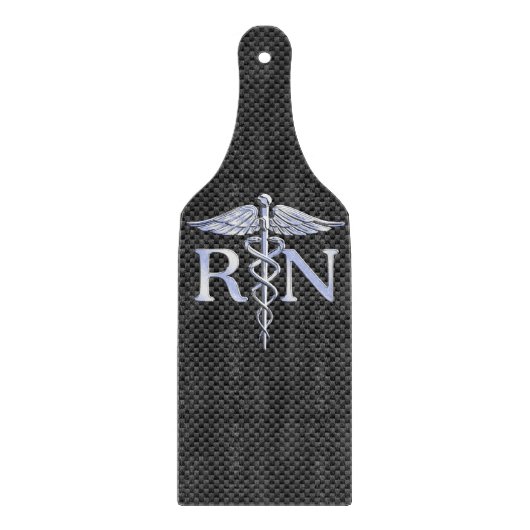 Geregistreerd zure RN Zwarte koolstof Caduceus Sna Snijplank (Voorkant)