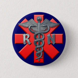 Geregistreerd zurensymbool ronde button 5,7 cm
