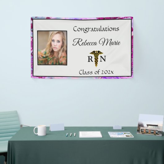 Geregistreerd zuster Afstuderen Caduceus Spandoek (Beurs)