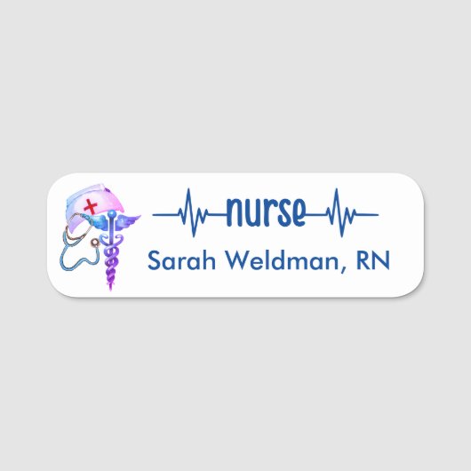 Geregistreerd zuster RN badge Navy Blue Stethoscoo (Voorkant)