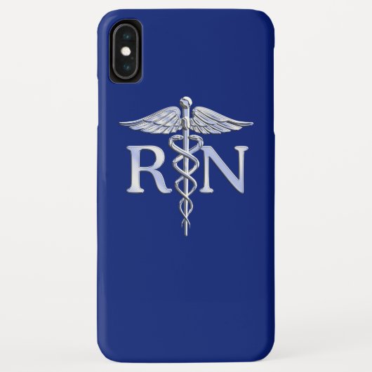Geregistreerd zuster RN ontwerp Caduceus Case-Mate iPhone Case (Achterkant)