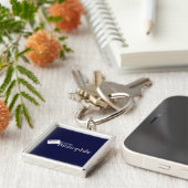 Geregistreerde bibliopfiel sleutelhanger (Zijkant)